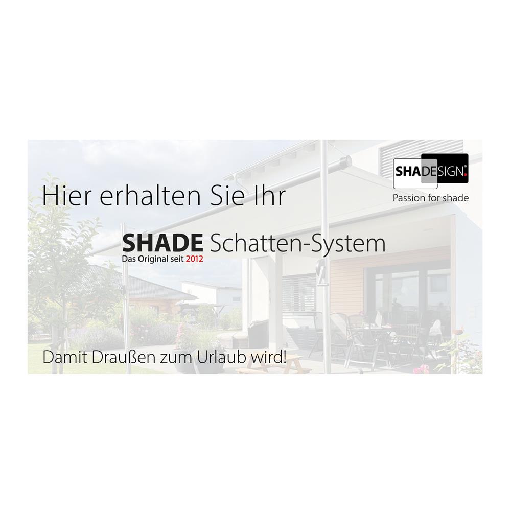 SHADE | Aufkleber "hier erhalten Sie" | DIN lang 21 x 10,5 cm